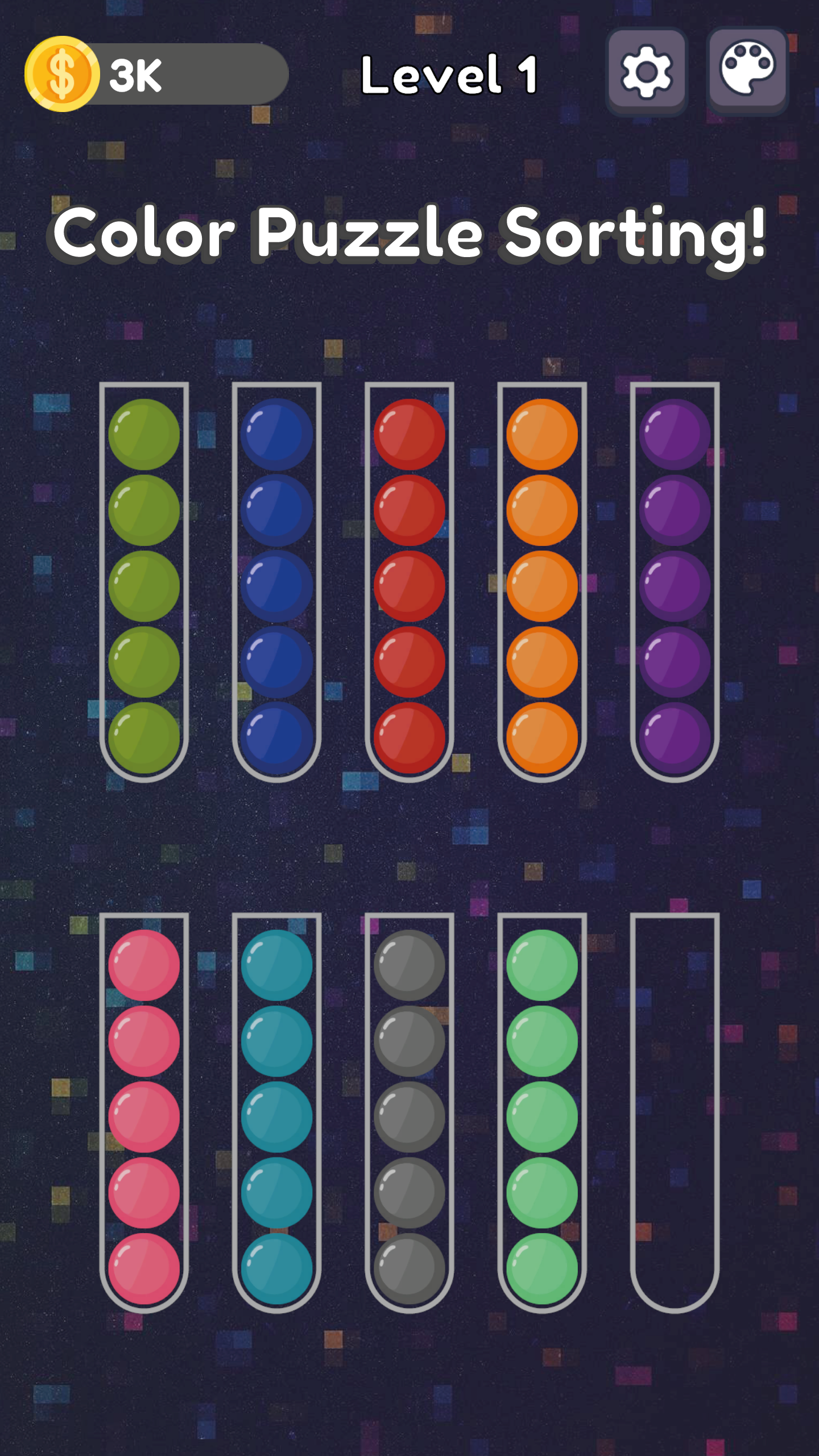 Ball Sort Puzzle Game Screenshot
