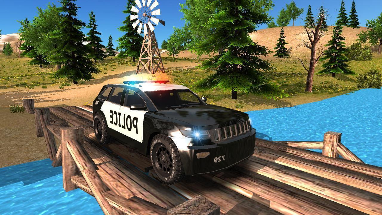 Screenshot 1 of Polizeiauto Offroad-Fahren 1.0