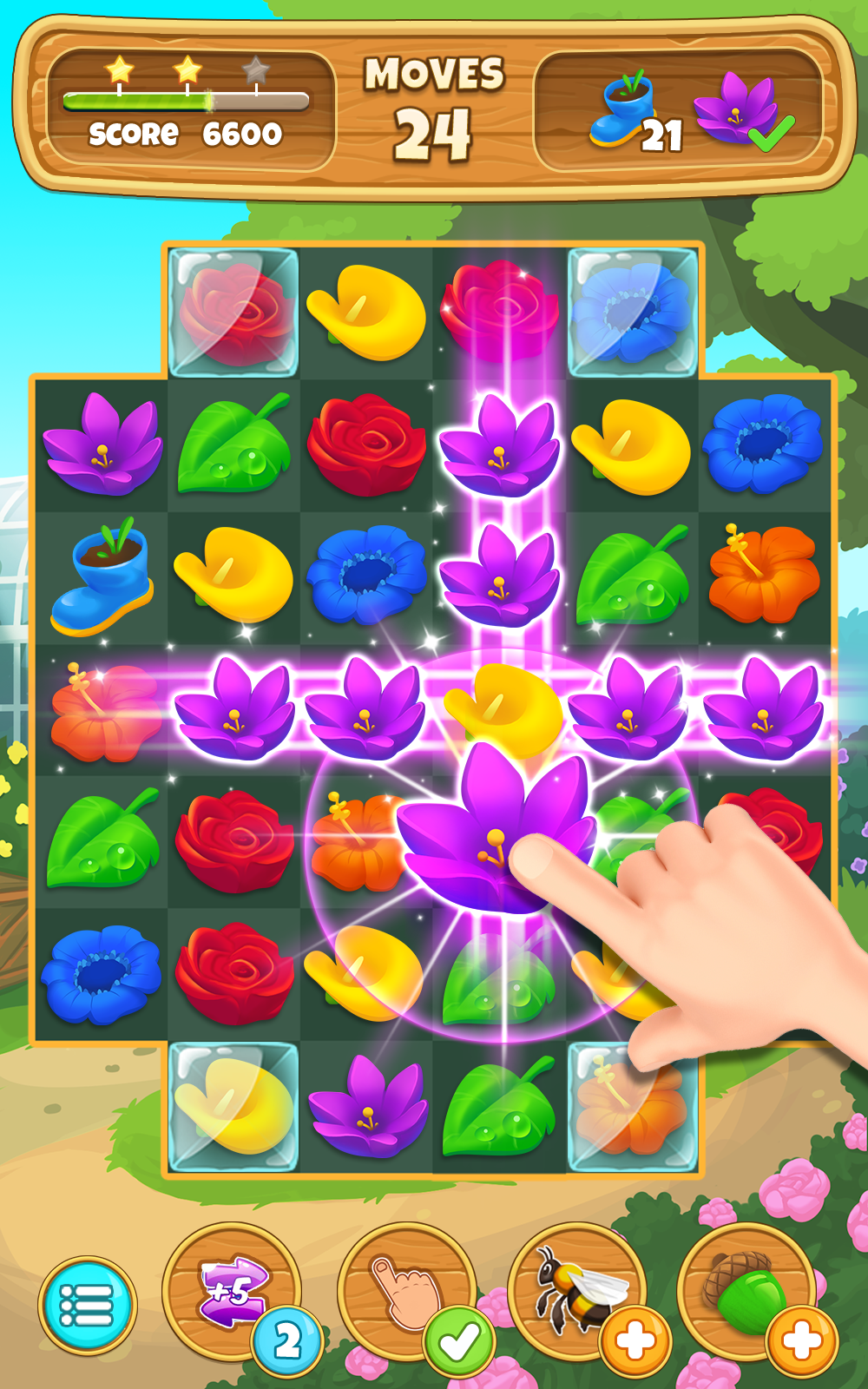 Garden Blitz Game Screenshot