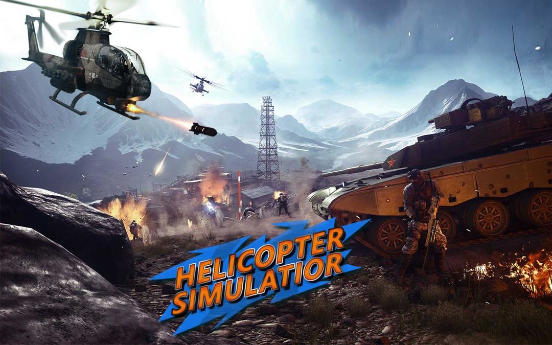 Military Helicopter Heavy GunShip Battle Simulator screenshot game
