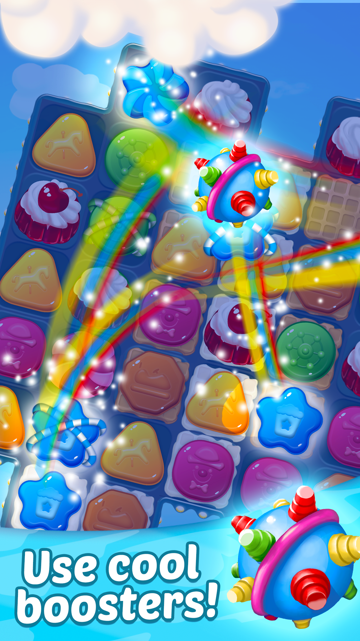 Sky Puzzle: Match 3 Game Game Screenshot