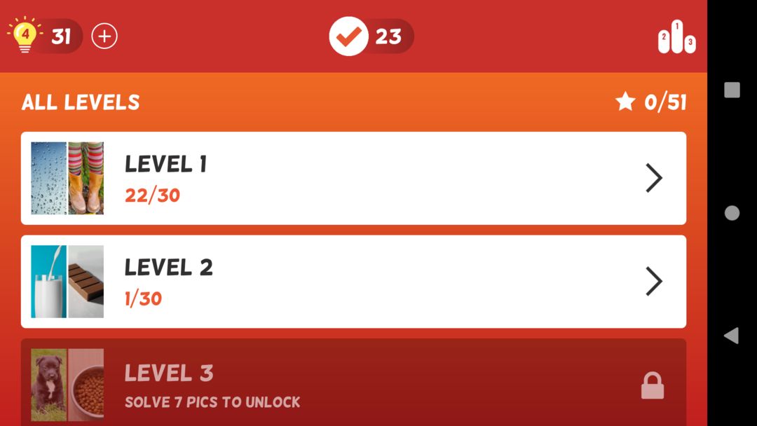 2 Pics 1 Word Quiz 2024 screenshot game