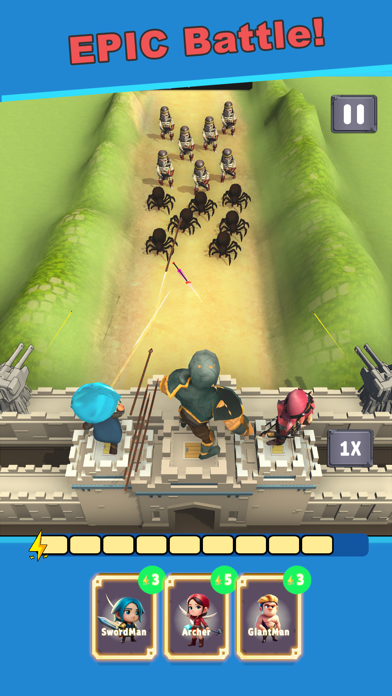 Castle Card Battle Game Screenshot