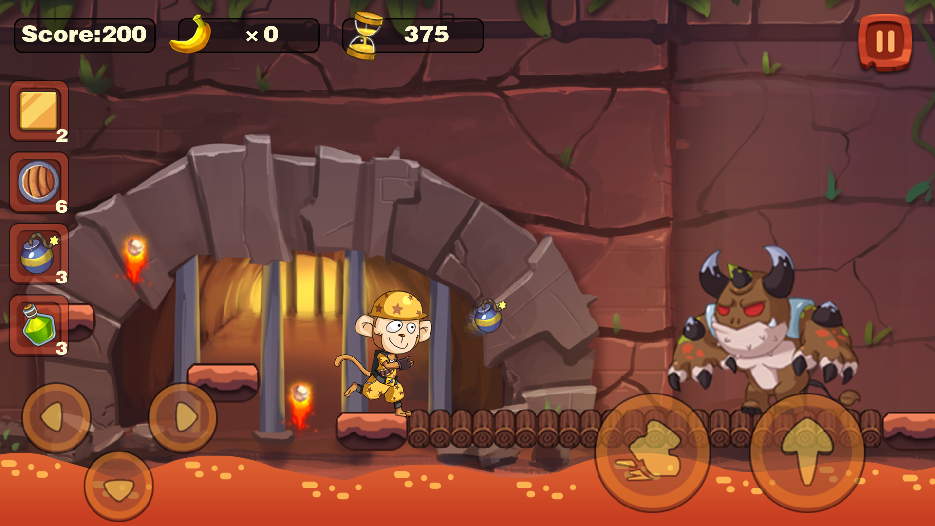 Screenshot of Monkey Run Adventure - Jungle Story - Banana World