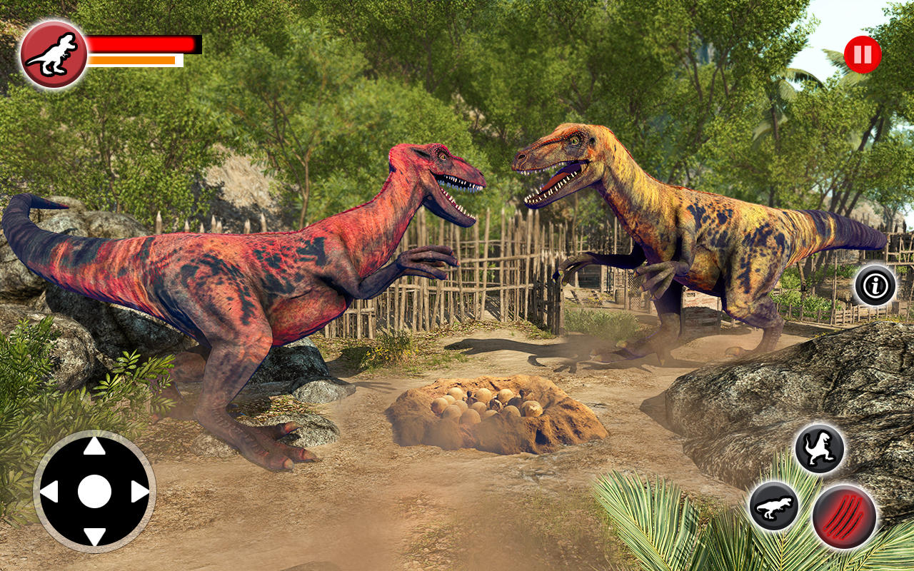 Dino War Dark T-Rex VS Tyranno Game for Android - Download