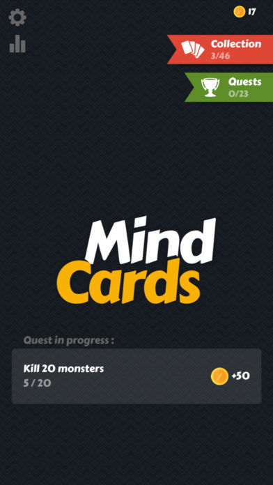Screenshot of Mind Cards.