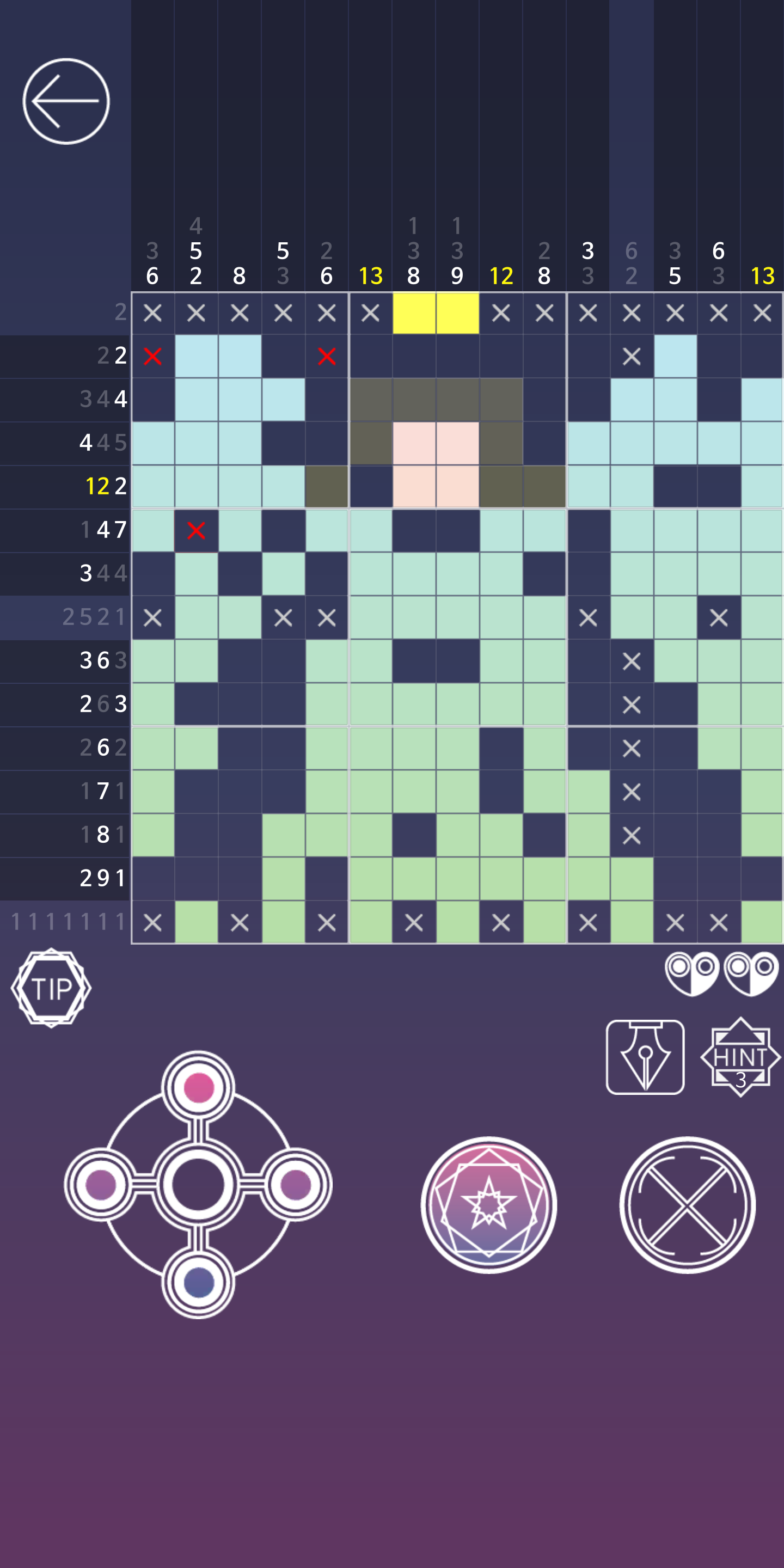 Luna Story I (nonogram) Game Screenshot