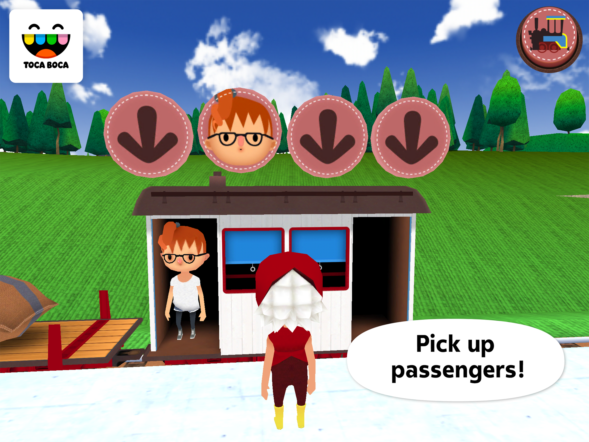 Cuplikan Layar Game Toca Train