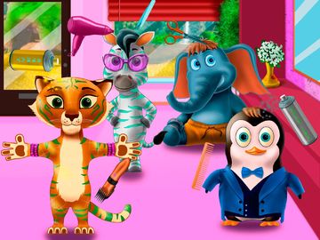 Zoo Hair Salon Game Screenshot