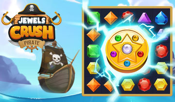 Jewels Crush: Pirate Match 3 Game Screenshot