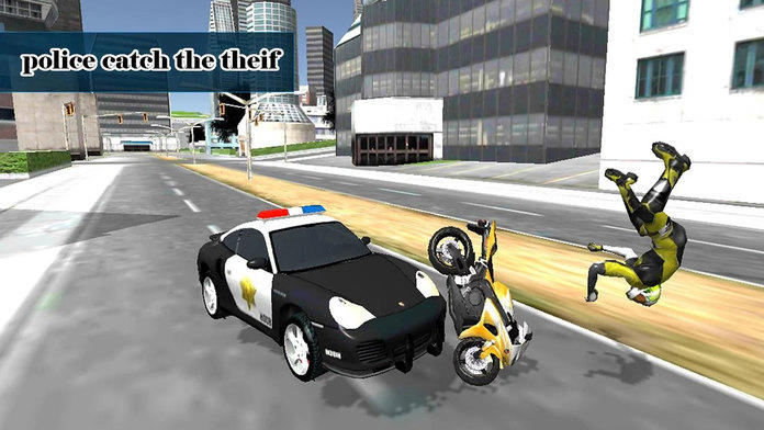 Скриншот игры City Police vs Motorbike thief : Cops Challenger