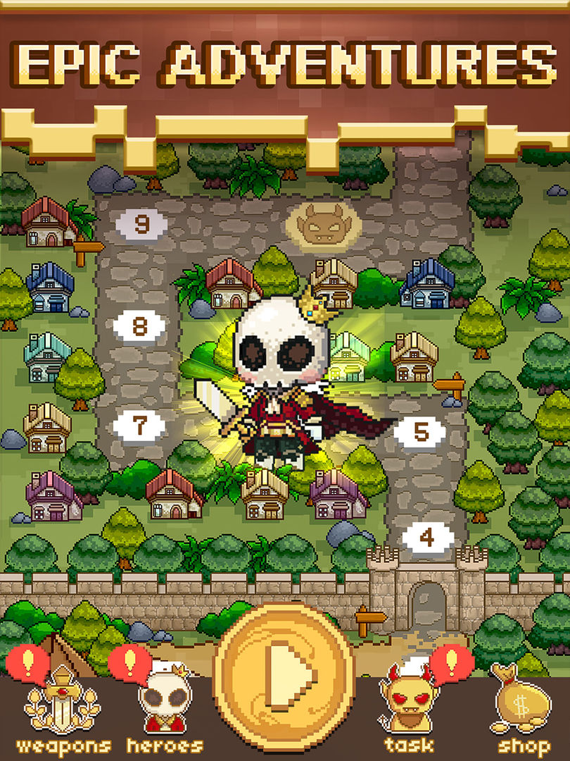 Skull Rider - Pixel RPG screenshot game