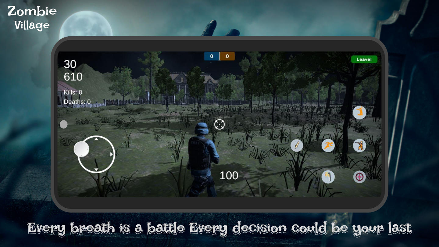 Screenshot of Zombie village