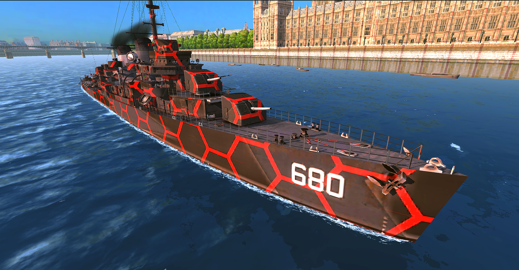Screenshot 1 of Pertempuran Kapal Perang: Online 1.72.22