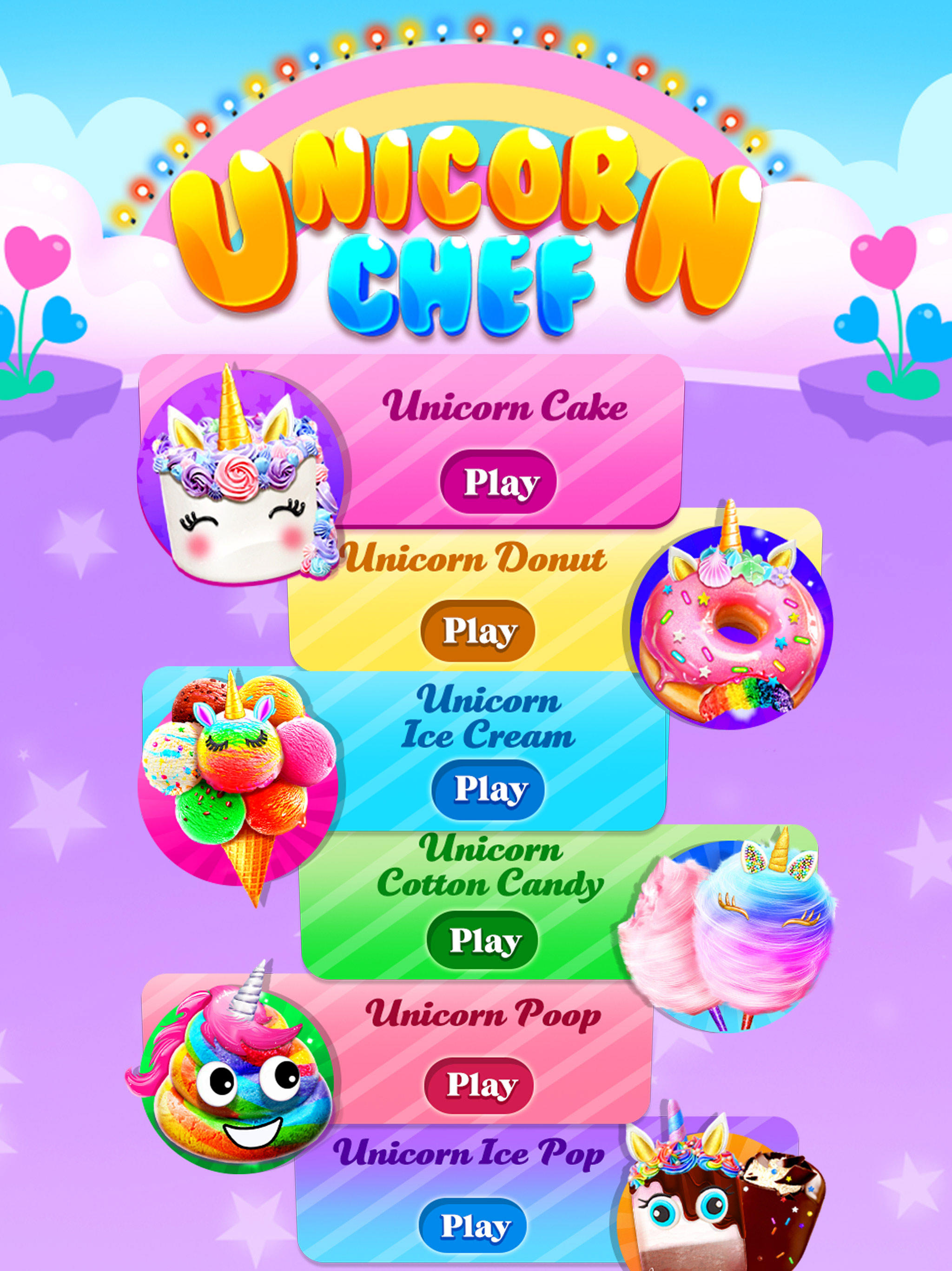 Unicorn Chef –Food Master 게임 스크린샷