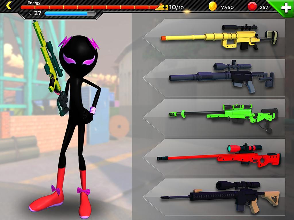 Cuplikan Layar Game Stickman Battle : Online Shooter 3D