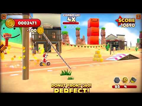 Screenshot of the video of Joe Danger