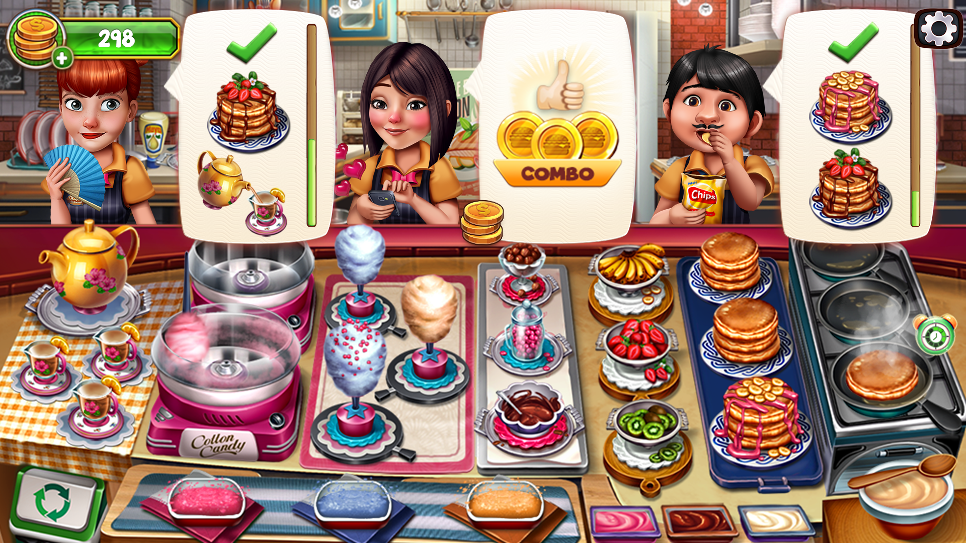 Screenshot of Cooking Team: Cooking Games