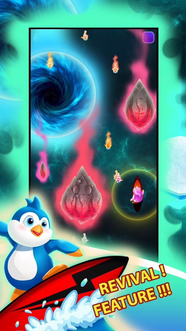 Penguin Surfer 게임 스크린 샷