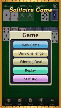 Solitaire Game Screenshot