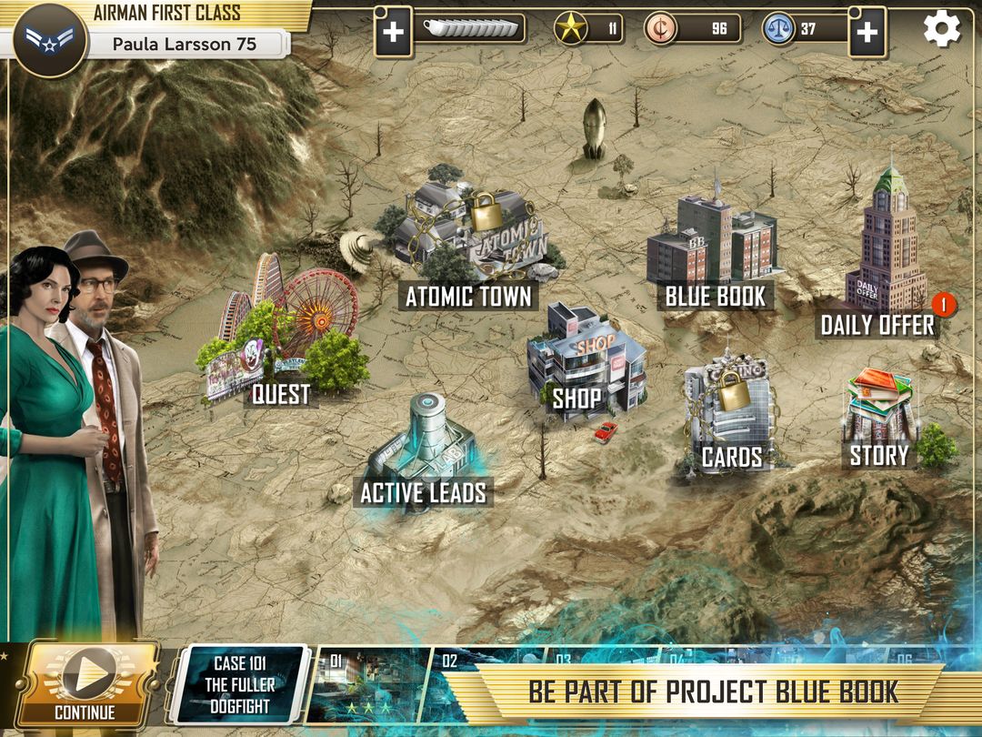 Project Blue Book The Game: Hi ภาพหน้าจอเกม