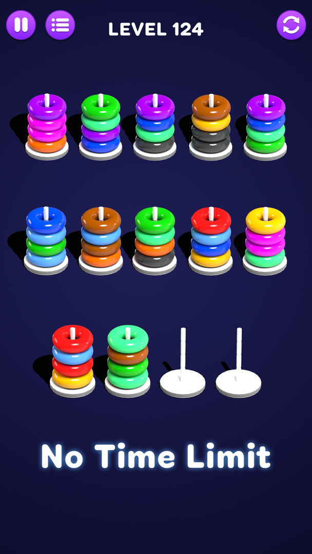 Screenshot of Color Hoop Sort - Color Sort