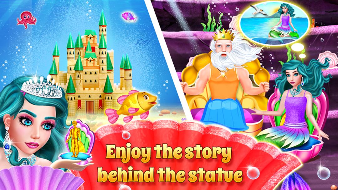 Screenshot of Mermaid Rescue Love Story Game