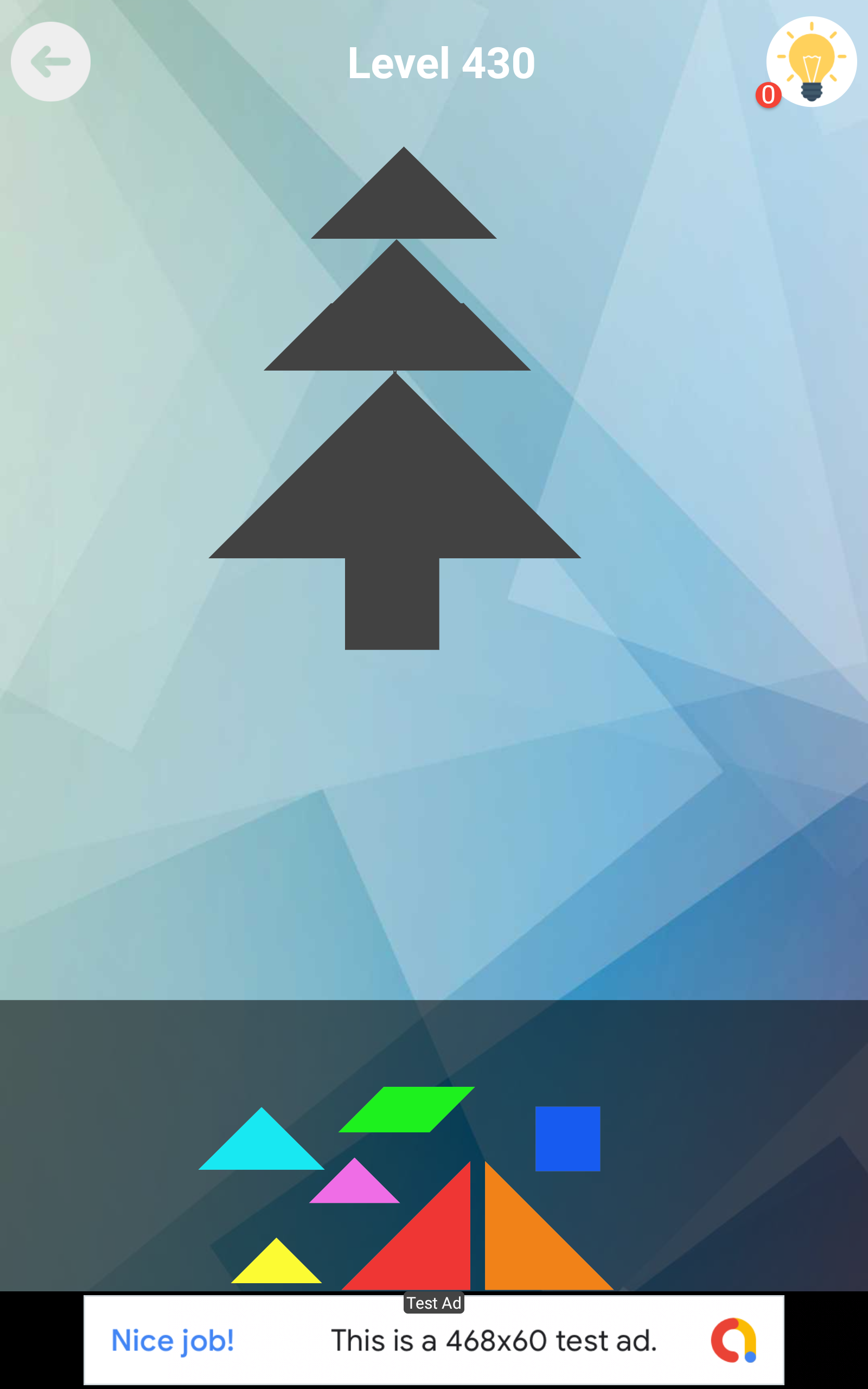 Tangram Puzzle 1000 Levels Game Screenshot