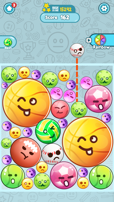 Expression Balls Merge Match Game Screenshot