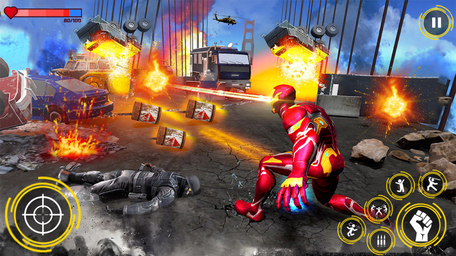 Iron Hero Man: Superhero Game Game Screenshot