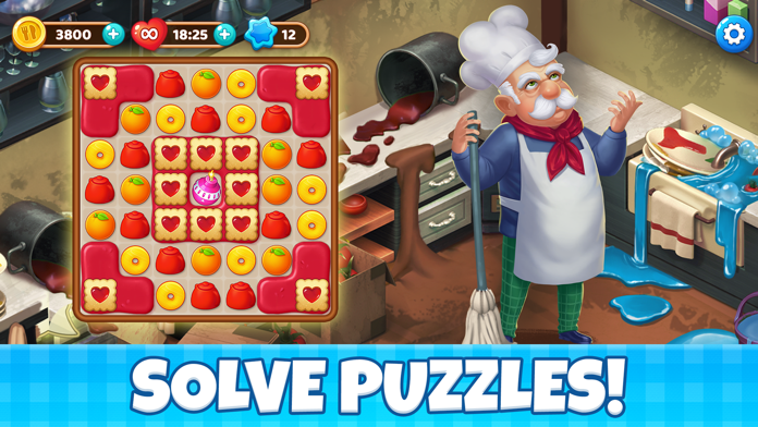 Manor Cafe: Match 3 Puzzle ภาพหน้าจอเกม