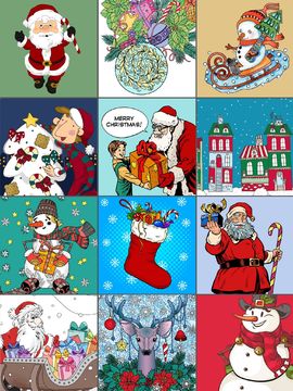 2022 Christmas Coloring Book Game Screenshot