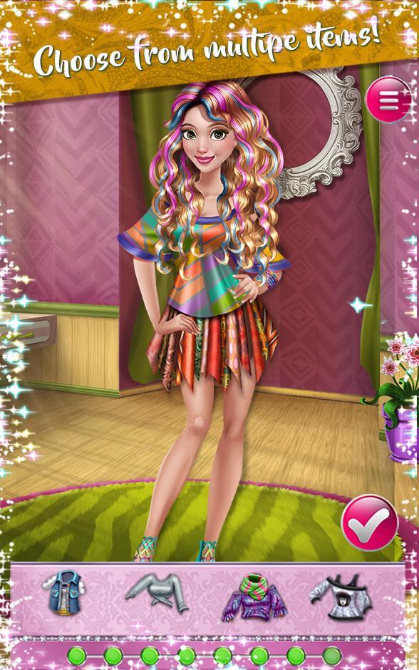 Screenshot of Dress up Game: Dolly Hipsters