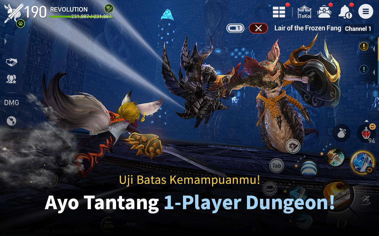 Cuplikan Layar Game Blade&Soul Revolution