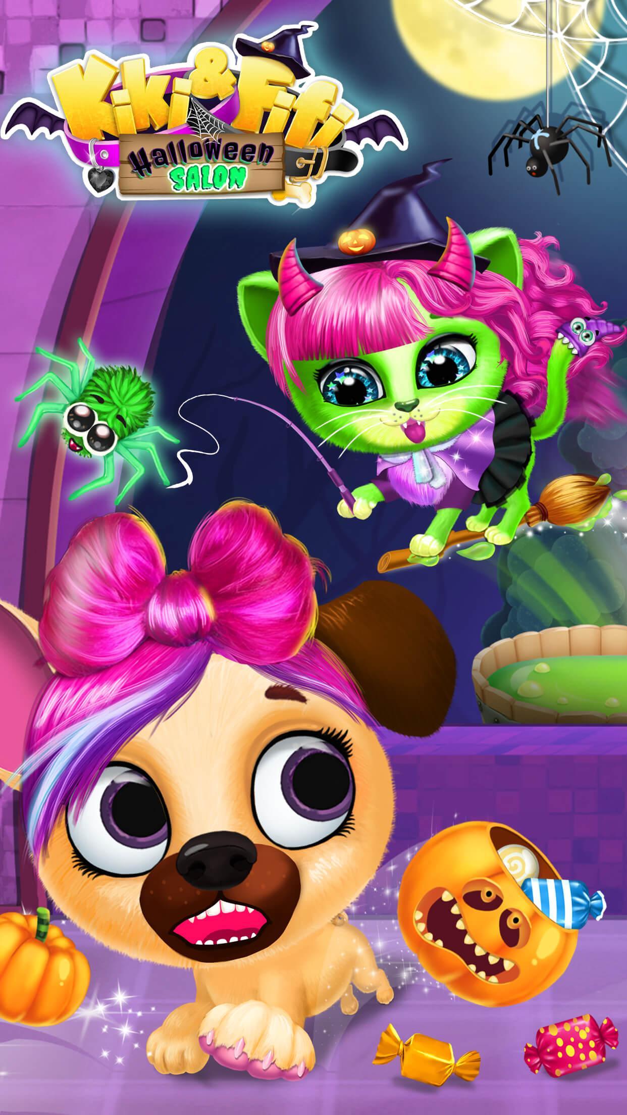 Cuplikan Layar Game Kiki & Fifi Halloween Salon