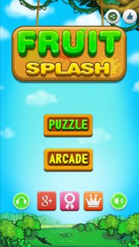 Fruit Splash ゲームのスクリーンショット