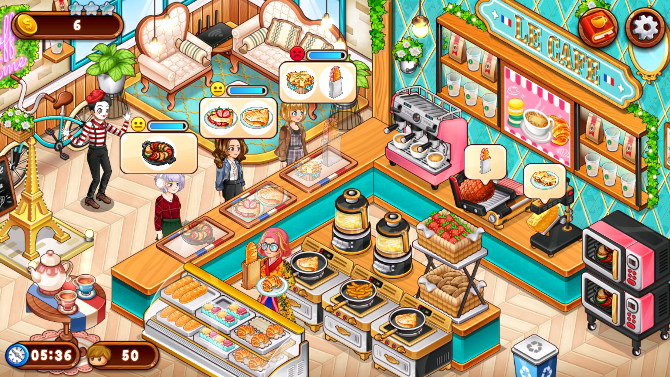 カフェ・パニック: 料理ゲーム・レストラン ゲームのキャプチャ