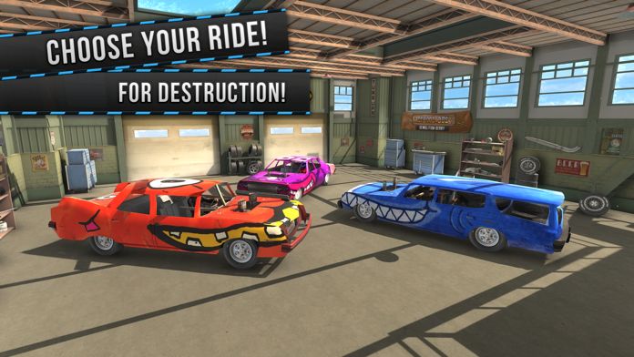 Demolition Derby (VR) Racing 게임 스크린 샷