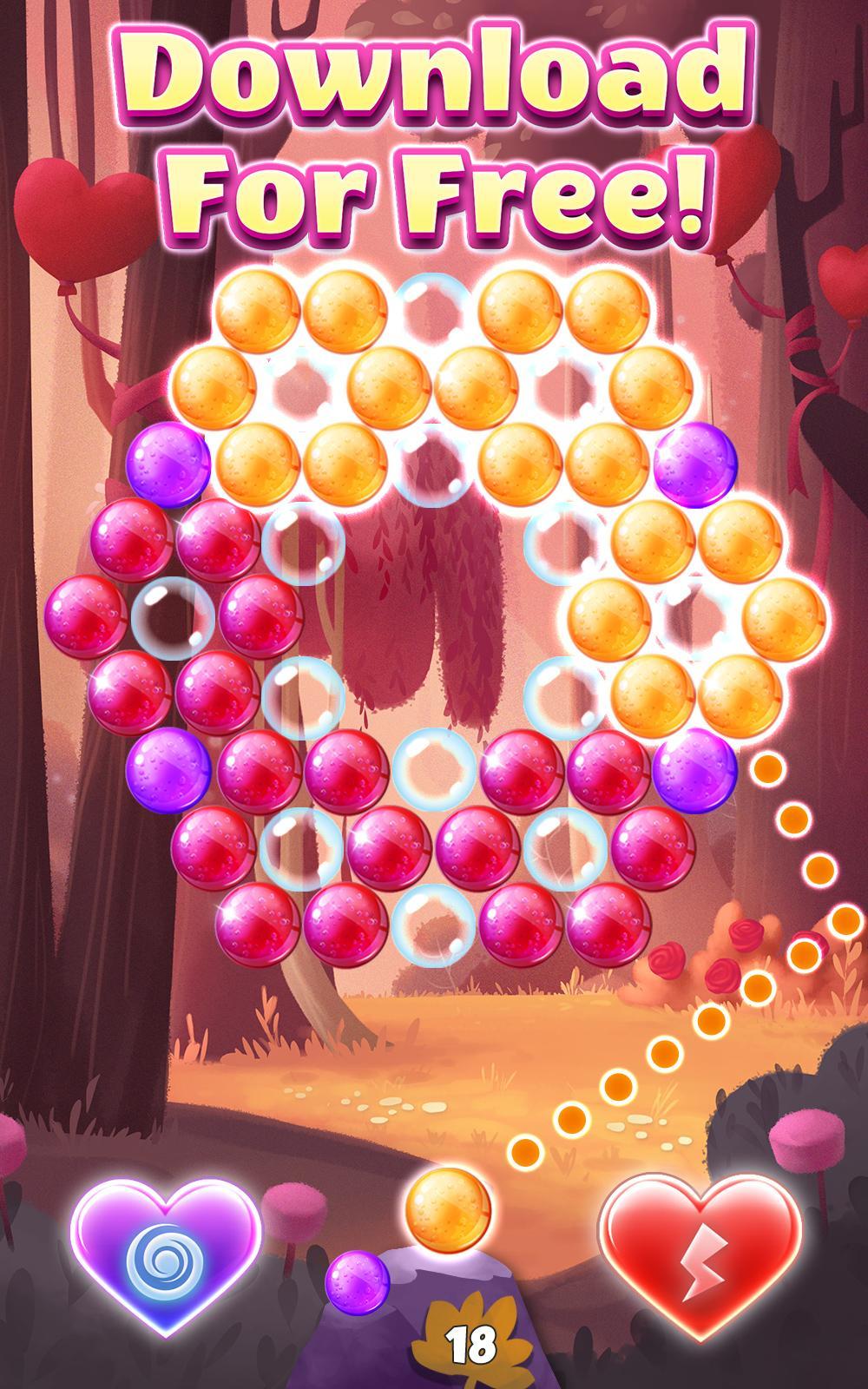 Love Bubbles Game Screenshot