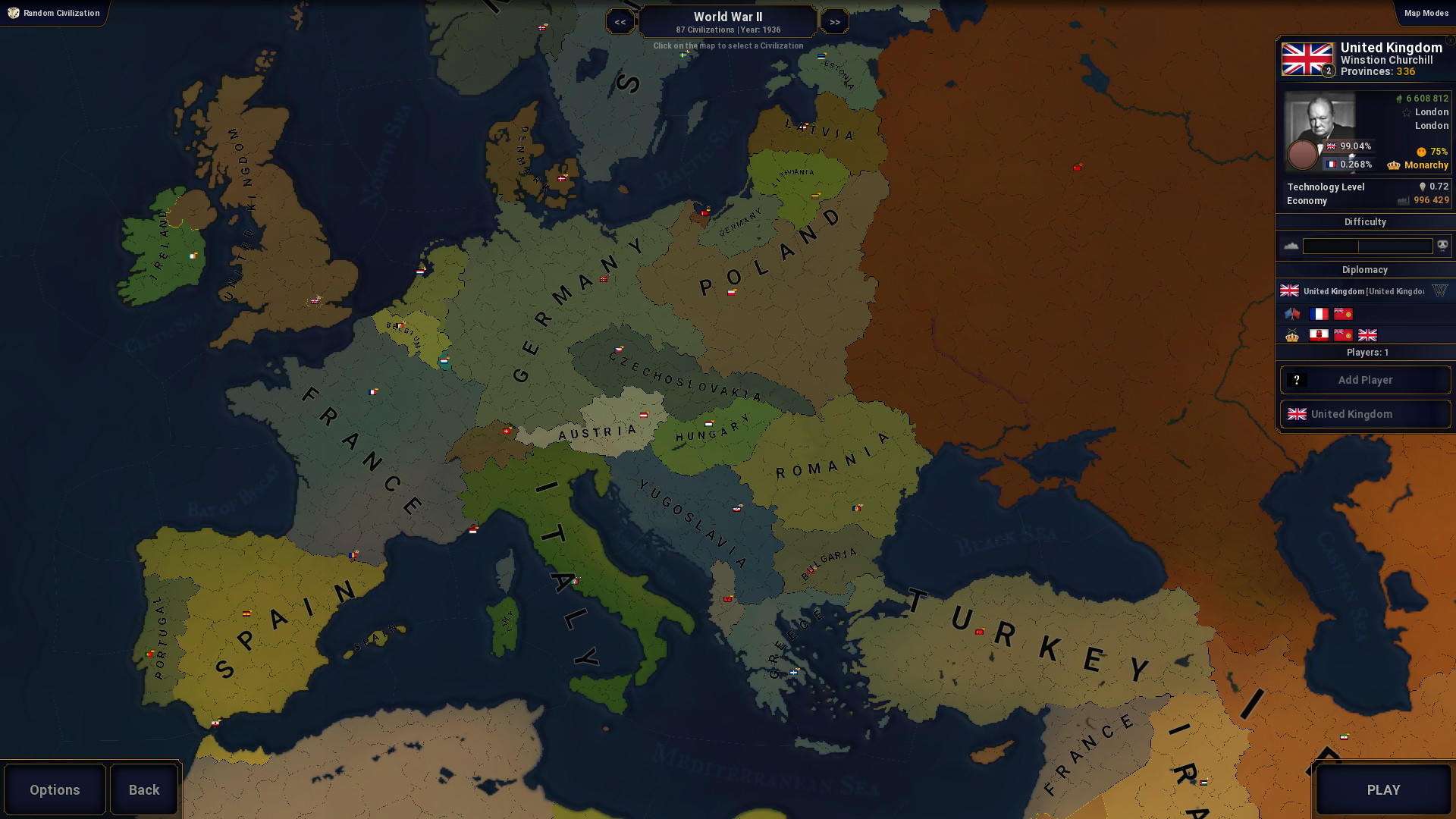 Screenshot of Age of History II