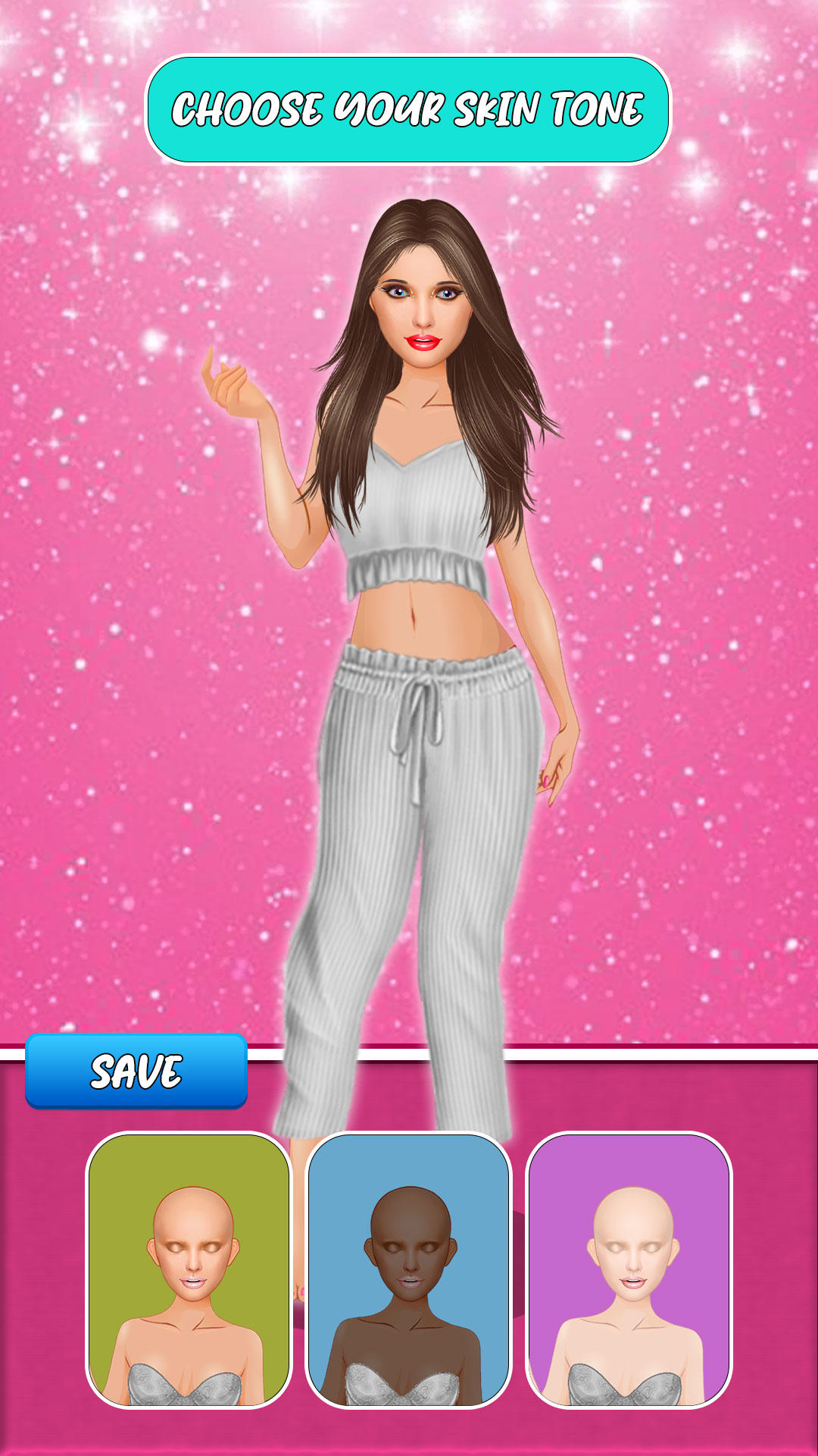 Screenshot of Fashion Girls Dress Up Game