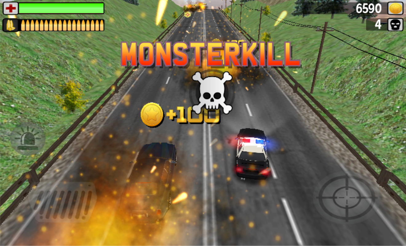 POLICE MONSTERKILL 3D ภาพหน้าจอเกม
