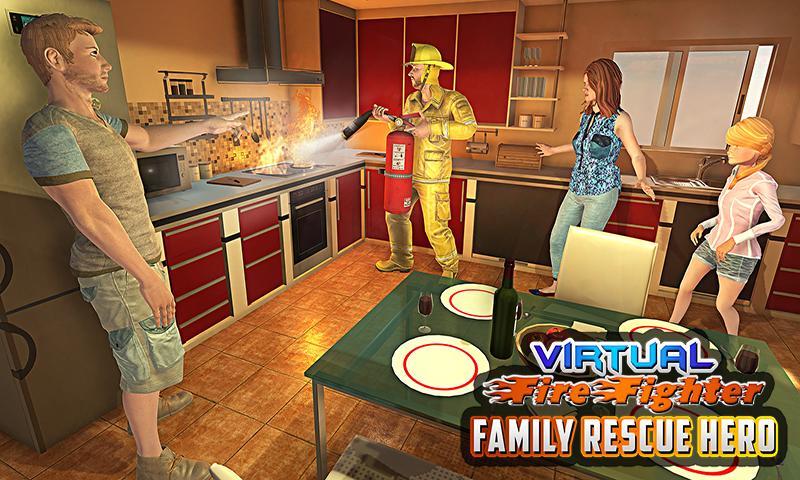 Virtual Firefighter: Family Rescue Hero screenshot game
