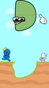 Draw Bridge Puzzle:Toilet Rush 게임 스크린샷