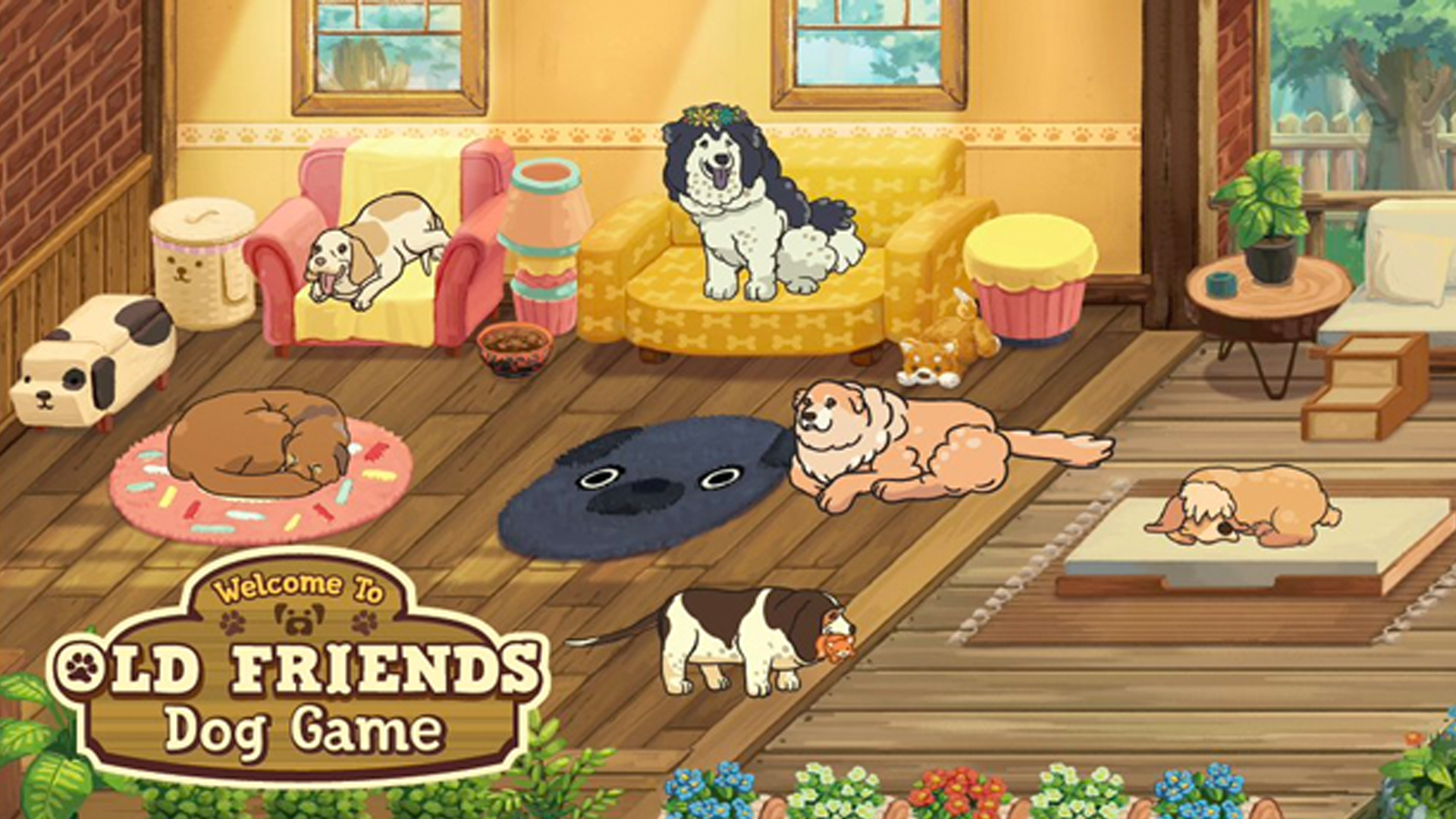 Banner of Old Friends Dog Game 