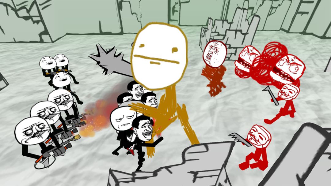 Screenshot of Stickman Meme Battle Simulator