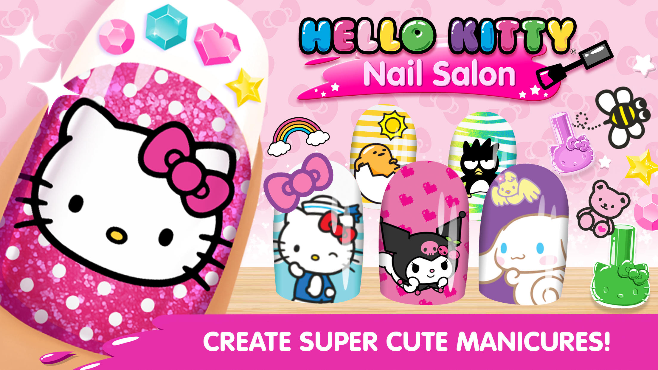 Screenshot 1 of Hello Kitty လက်သည်းအလှပြင်ဆိုင် 2024.1.0