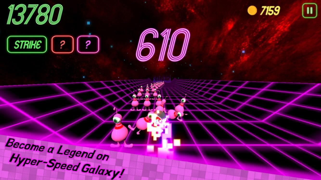 Galaxy Retro Bowling Game Screenshot