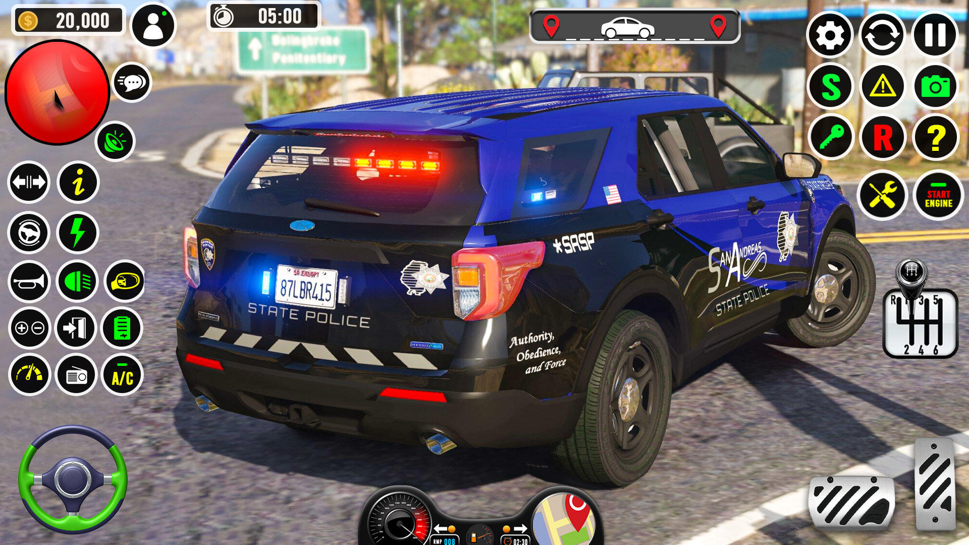 Screenshot of US Police Game: Cop Car Games