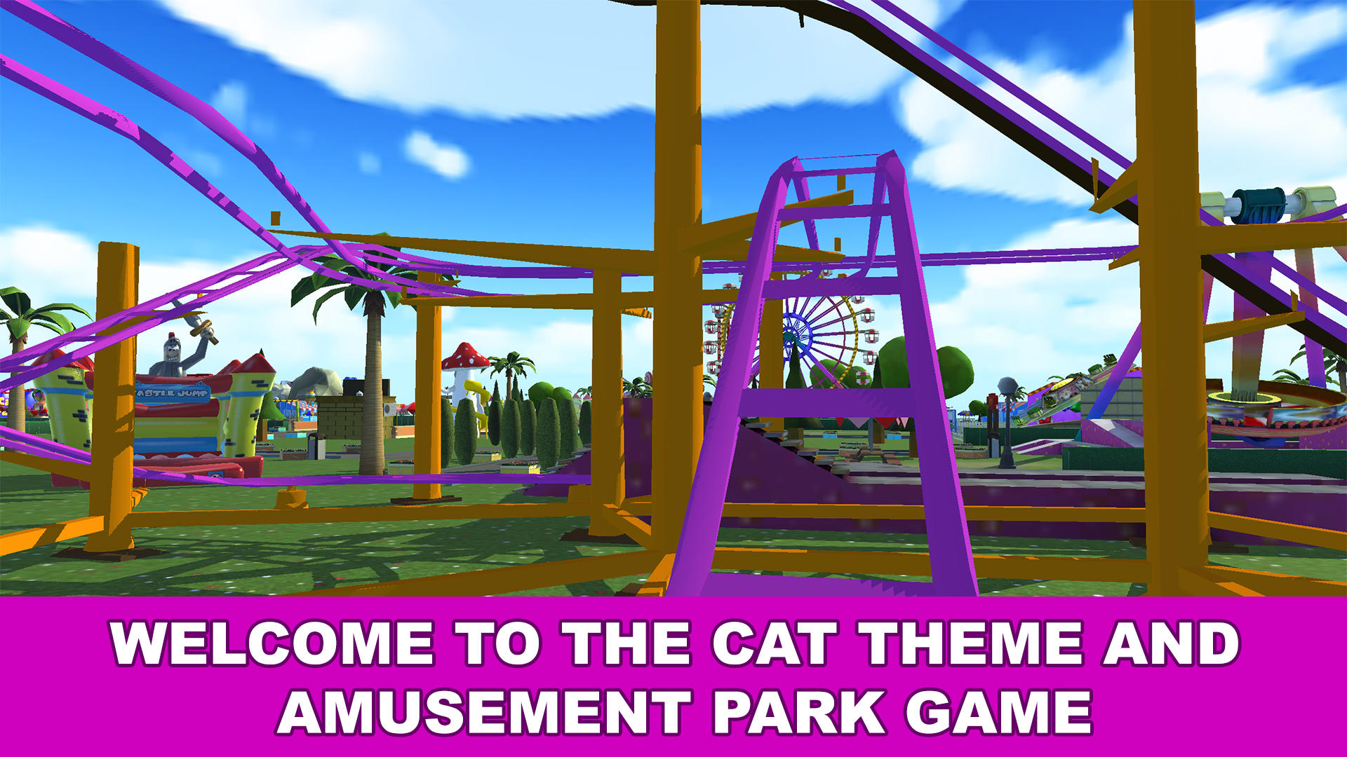 Cat Theme & Amusement Park Fun Game Screenshot